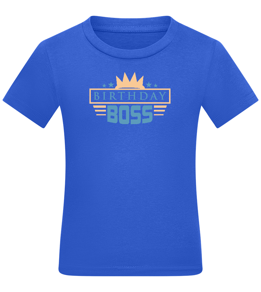 The Birthday Boss Design - Comfort boys fitted t-shirt_ROYAL_front