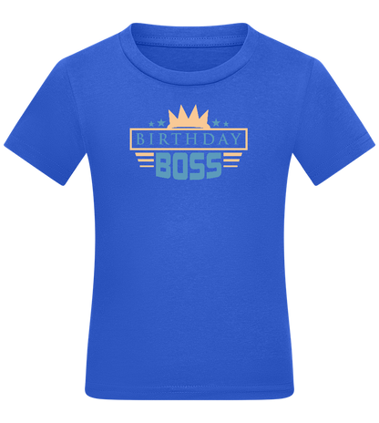 The Birthday Boss Design - Comfort boys fitted t-shirt_ROYAL_front