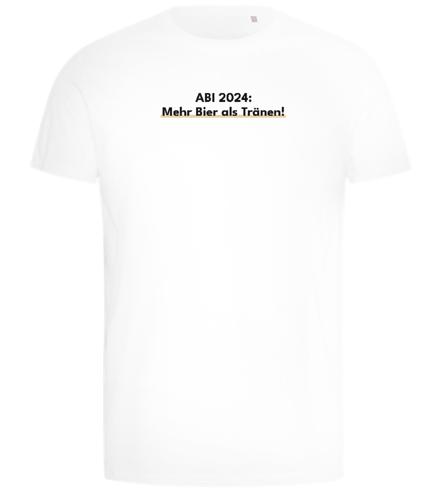 Mehr Bier Als Tränen Design - Comfort men's t-shirt_WHITE_front