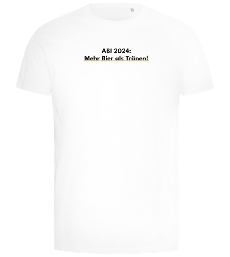 Mehr Bier Als Tränen Design - Comfort men's t-shirt_WHITE_front