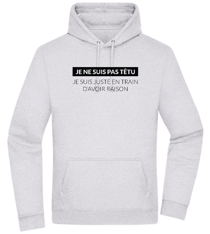 I'm Always Right Design - Premium Essential Unisex Hoodie_ORION GREY II_front