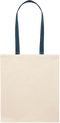 Essential colored handle tote bag_BLUE_front