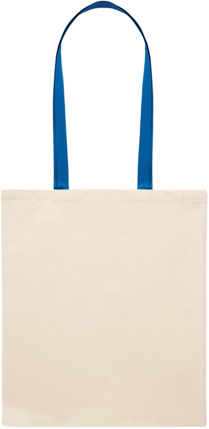 Essential colored handle tote bag_ROYAL BLUE_front