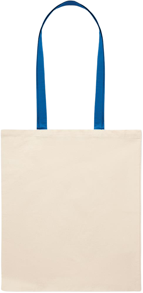 Essential colored handle tote bag_ROYAL BLUE_back