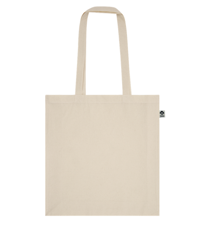 Pencil of a Teacher Design - Basic organic cotton tote bag_BEIGE_back