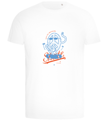 Skate Peace Design - Comfort men's t-shirt_WHITE_front