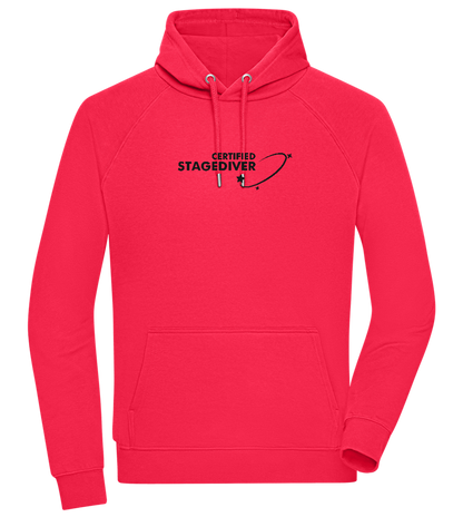 Certified Stagediver Design - Comfort unisex hoodie_RED_front