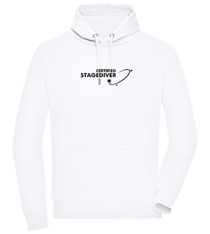 Certified Stagediver Design - Comfort unisex hoodie_WHITE_front