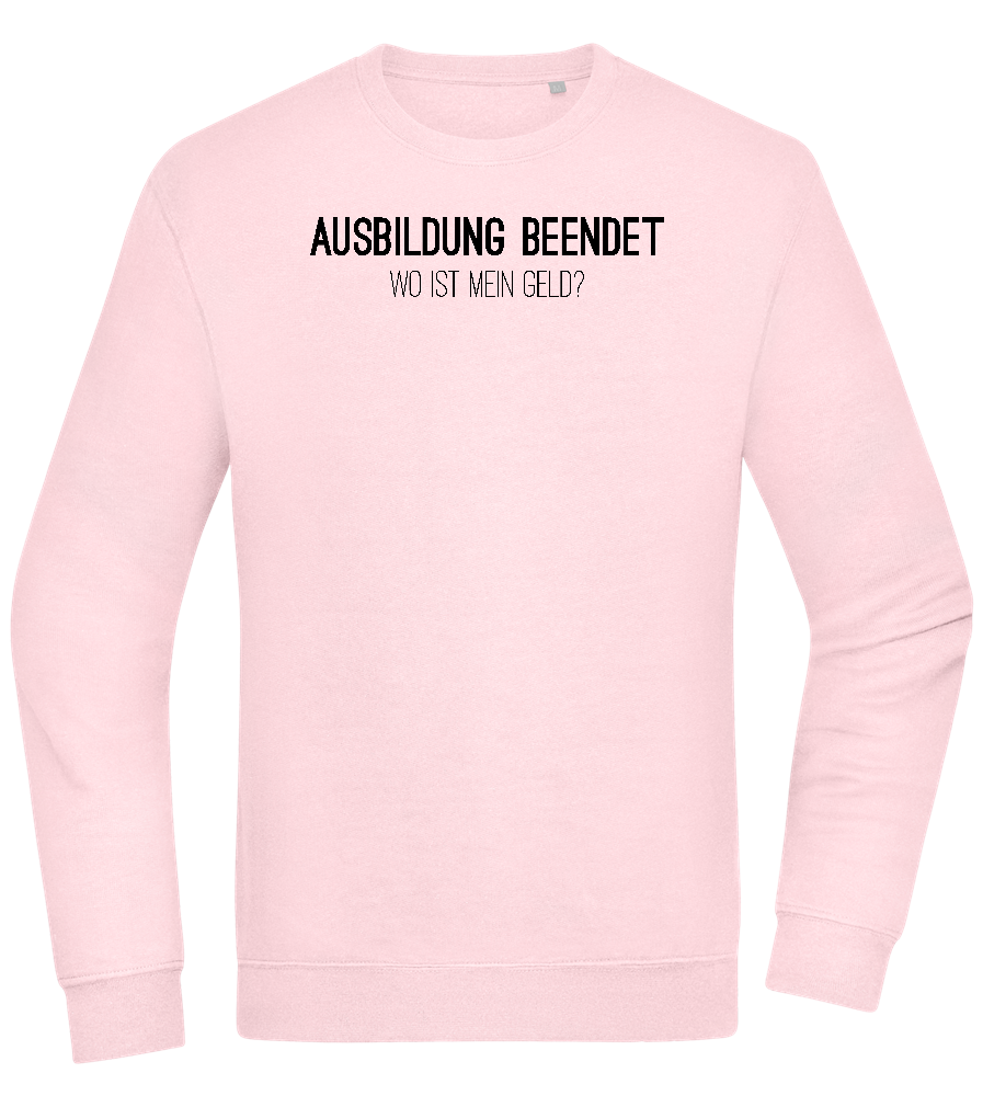 Ausbildung Beendet Design - Comfort Essential Unisex Sweater_LIGHT PEACH ROSE_front