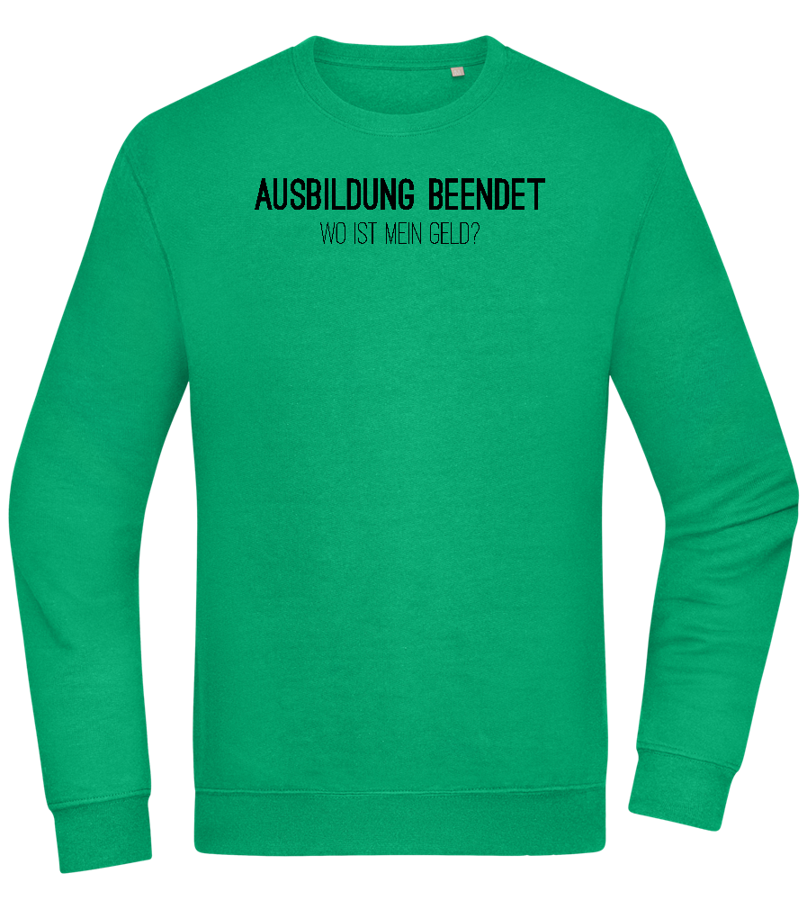 Ausbildung Beendet Design - Comfort Essential Unisex Sweater_MEADOW GREEN_front