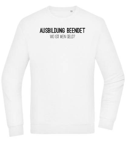 Ausbildung Beendet Design - Comfort Essential Unisex Sweater_WHITE_front