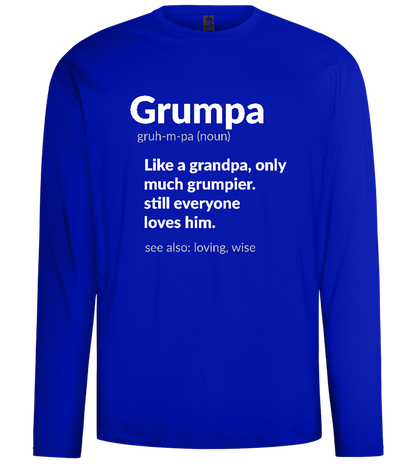 Grumpa Definition Design - Comfort men's long sleeve t-shirt_OVERSEAS_front