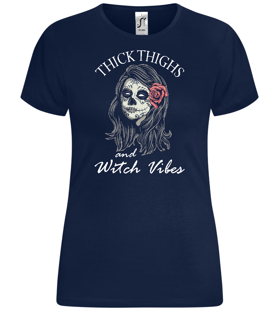 Thick Thighs Design - Comfort women's t-shirt_MARINE_front