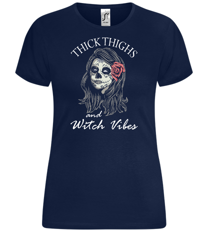 Thick Thighs Design - Comfort women's t-shirt_MARINE_front