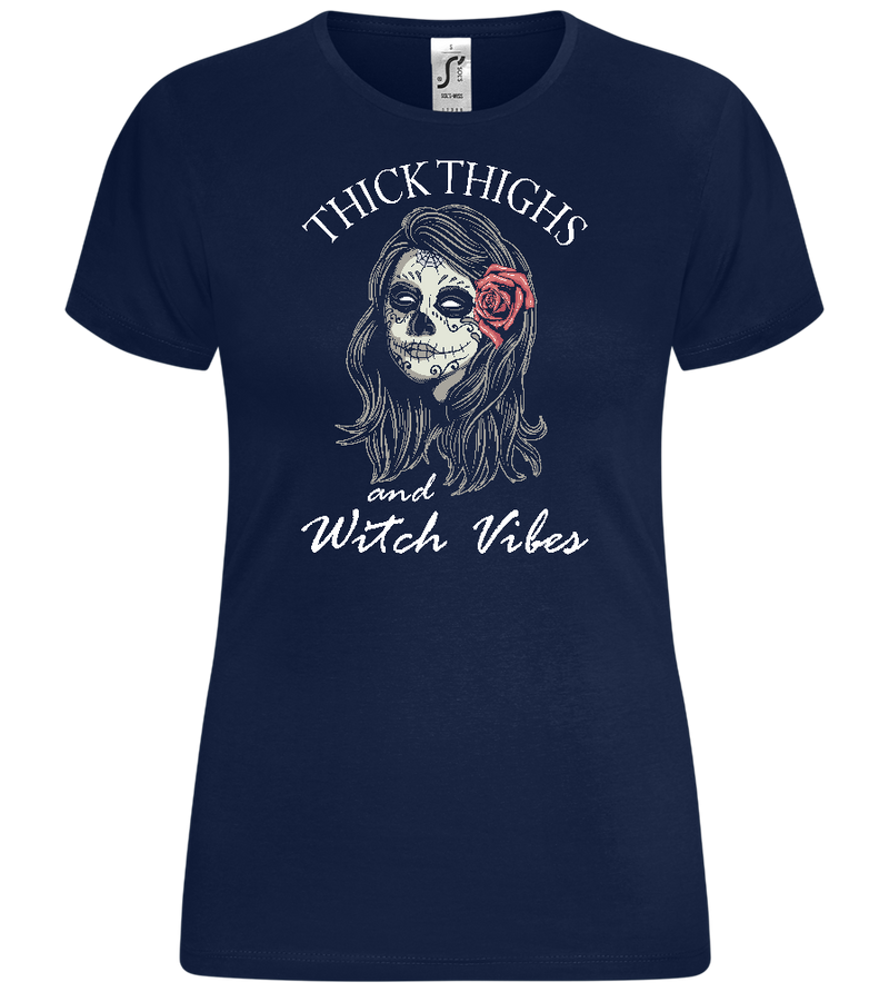 Thick Thighs Design - Comfort women's t-shirt_MARINE_front