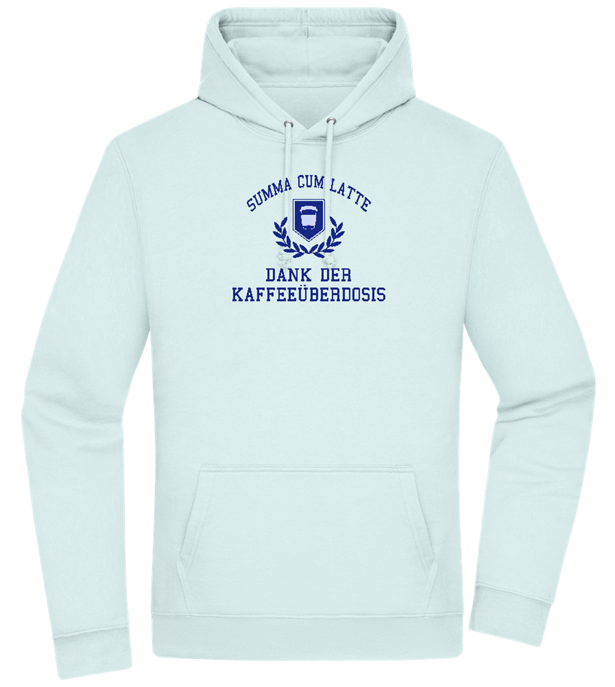 Kaffeeüberdosis Design - Premium Essential Unisex Hoodie_ARCTIC BLUE_front