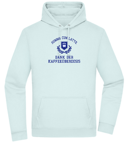 Kaffeeüberdosis Design - Premium Essential Unisex Hoodie_ARCTIC BLUE_front