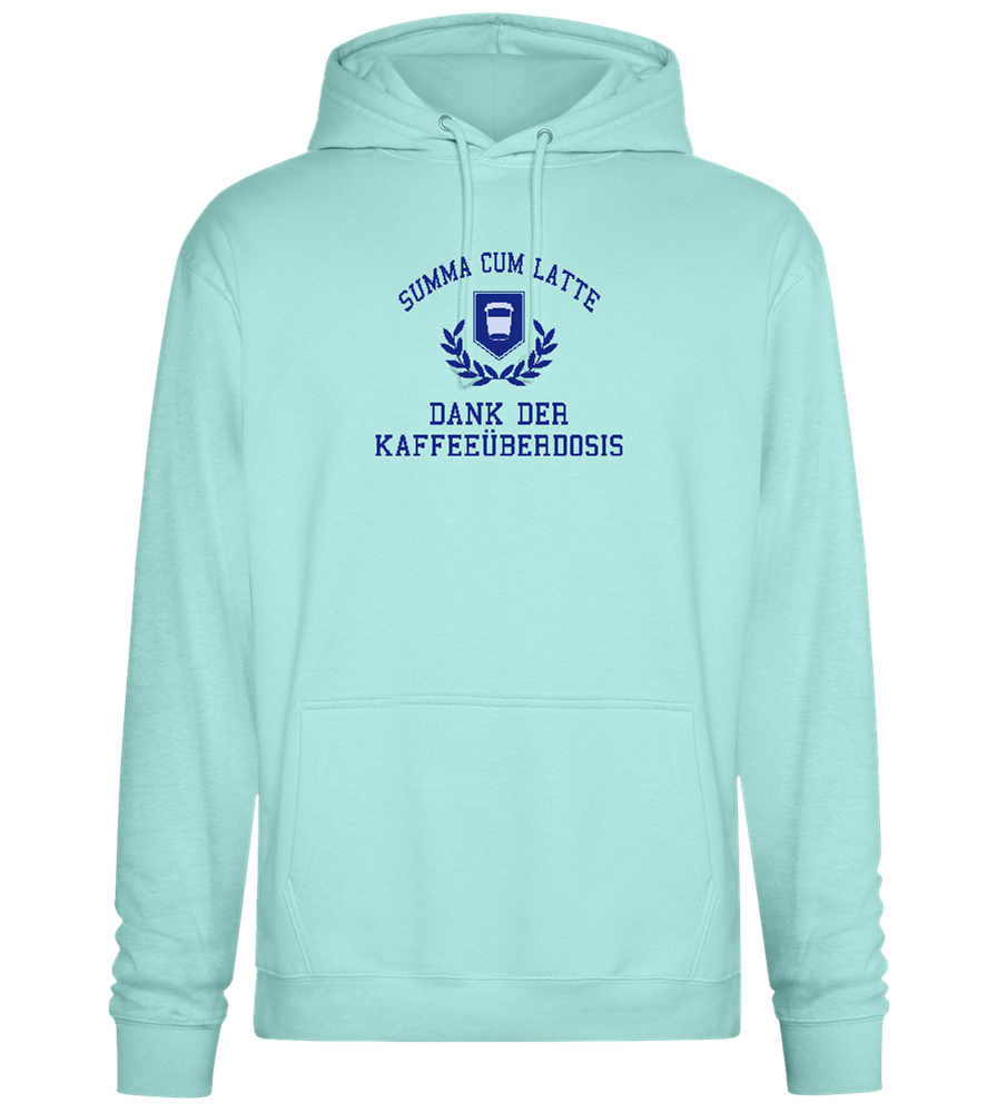 Kaffeeüberdosis Design - Premium Essential Unisex Hoodie_ARCTIC BLUE_front