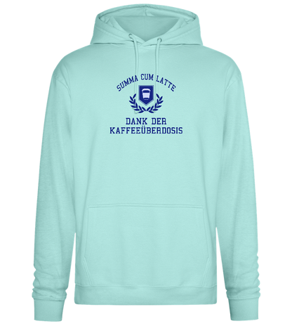 Kaffeeüberdosis Design - Premium Essential Unisex Hoodie_ARCTIC BLUE_front