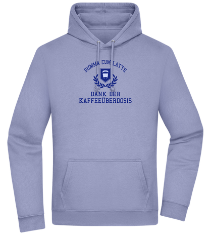 Kaffeeüberdosis Design - Premium Essential Unisex Hoodie_BLUE_front