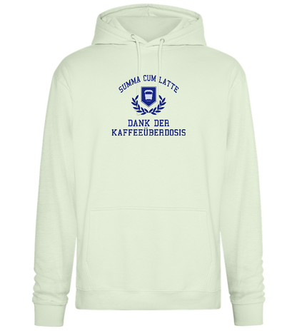 Kaffeeüberdosis Design - Premium Essential Unisex Hoodie_CREAMY GREEN_front