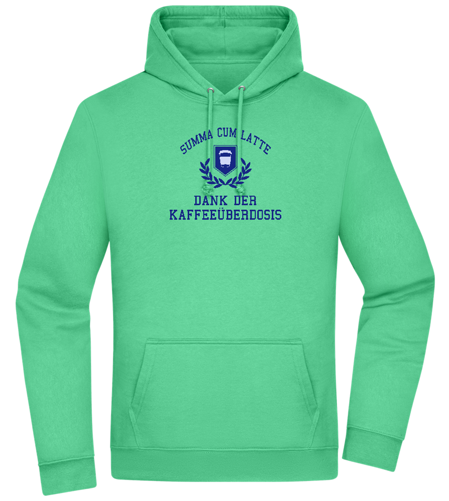 Kaffeeüberdosis Design - Premium Essential Unisex Hoodie_SPRING GREEN_front