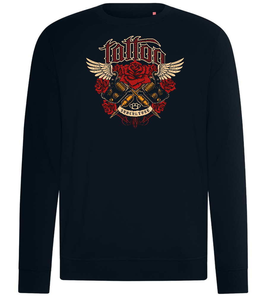 Subculture Tattoo Design - Comfort unisex sweater_BLACK_front