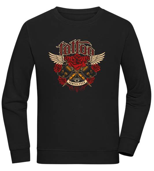 Subculture Tattoo Design - Comfort unisex sweater_BLACK_front