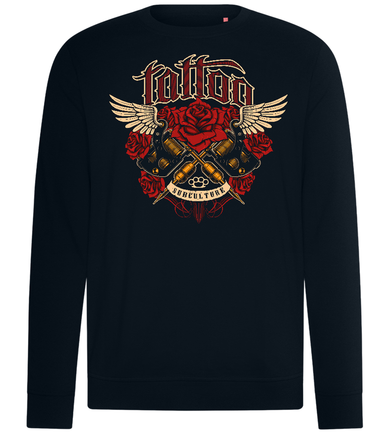 Subculture Tattoo Design - Comfort unisex sweater_BLACK_front