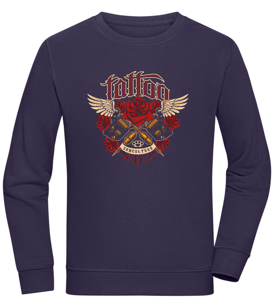 Subculture Tattoo Design - Comfort unisex sweater_FRENCH NAVY_front