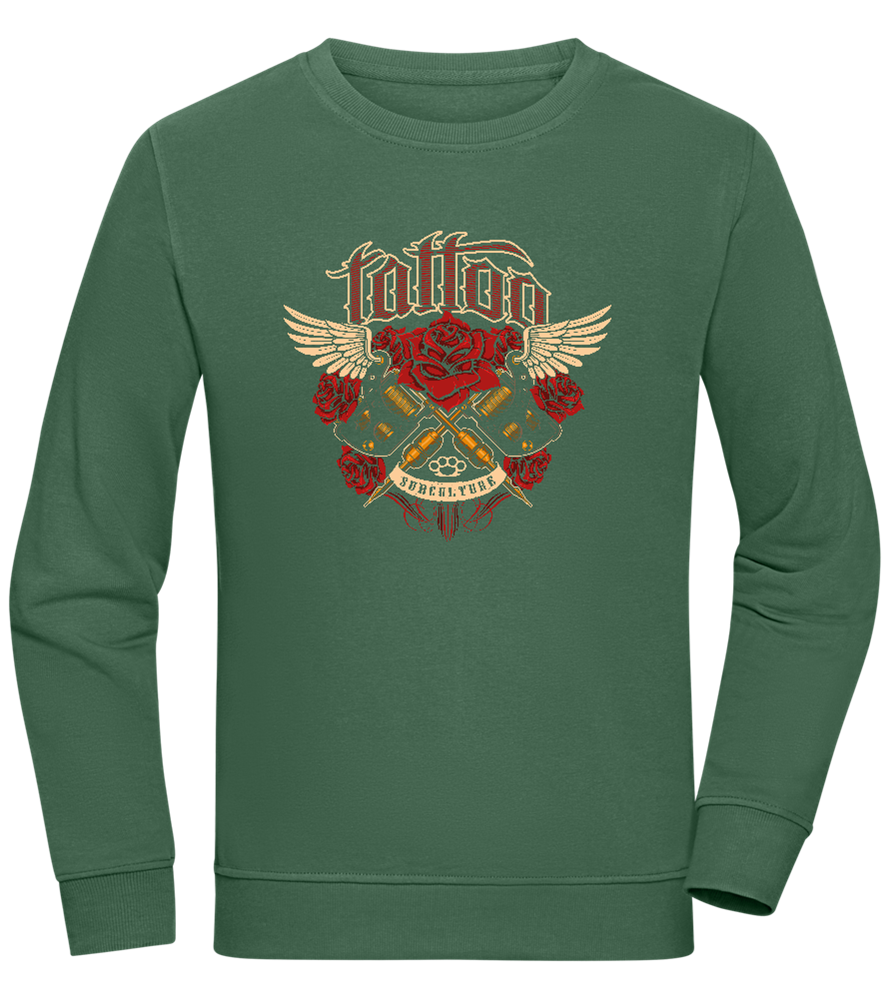 Subculture Tattoo Design - Comfort unisex sweater_GREEN BOTTLE_front