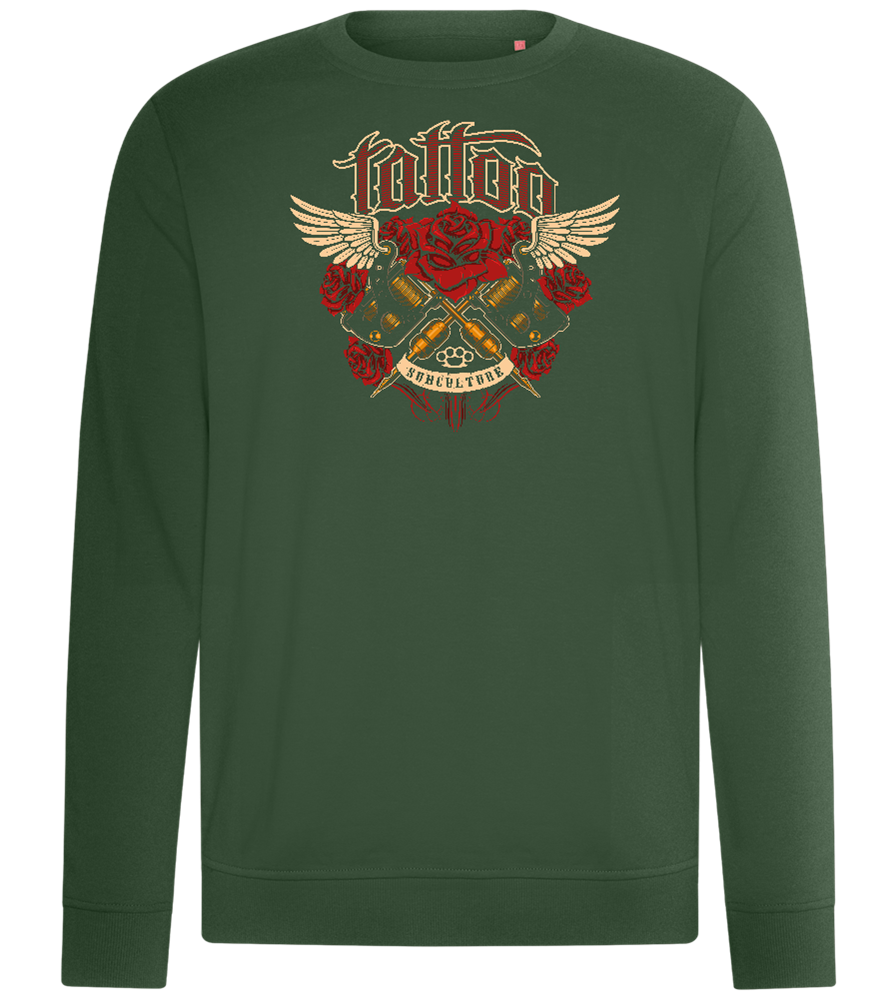 Subculture Tattoo Design - Comfort unisex sweater_GREEN BOTTLE_front