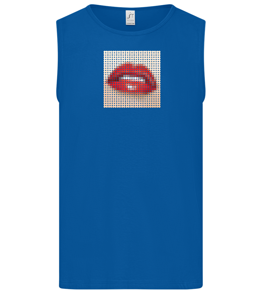 Polkadot Design - Basic men's tank top_ROYAL_front