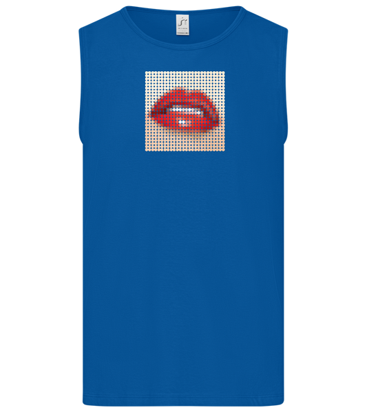 Polkadot Design - Basic men's tank top_ROYAL_front