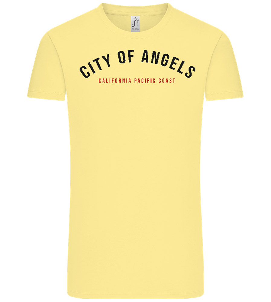 California City of Angels Design - Comfort Unisex T-Shirt_AMARELO CLARO_front