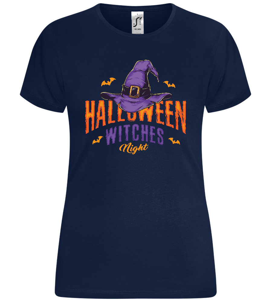 The Halloween Witches Night Design - Comfort women's t-shirt_MARINE_front