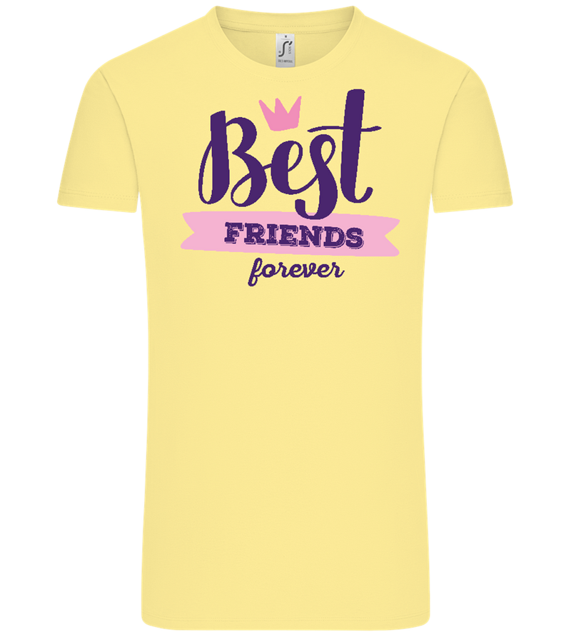 Best Friends Forever 1 Design - Comfort Unisex T-Shirt_AMARELO CLARO_front