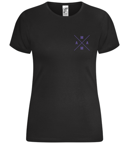 Mama Logo Design - Comfort women's t-shirt_DEEP BLACK_front