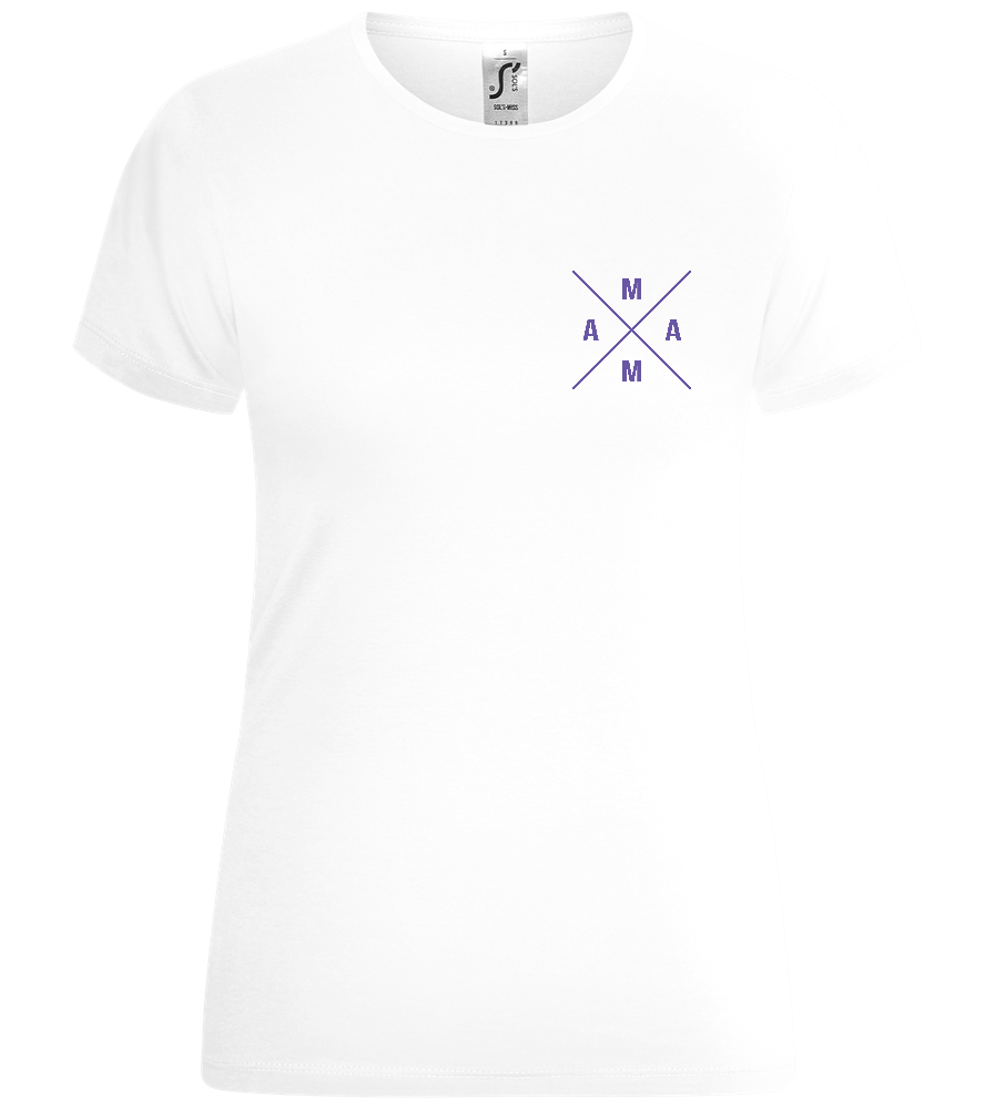 Mama Logo Design - Comfort women's t-shirt_WHITE_front