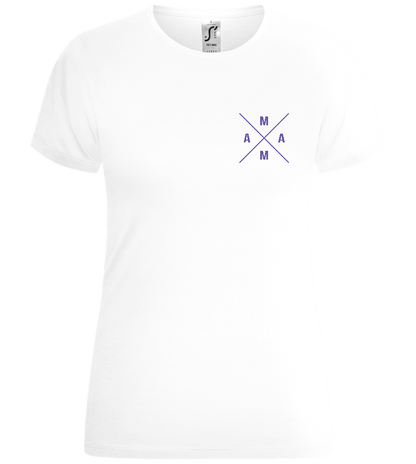 Mama Logo Design - Comfort women's t-shirt_WHITE_front