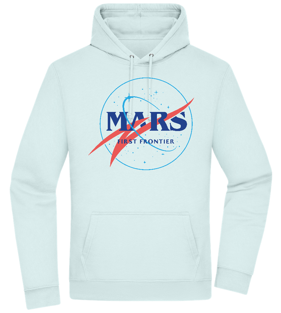 Mars First Frontier Design - Premium Essential Unisex Hoodie_ARCTIC BLUE_front