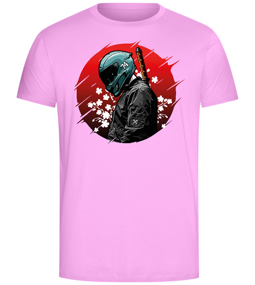 Red Samurai Design - Comfort Unisex T-Shirt_CANDY PINK_front