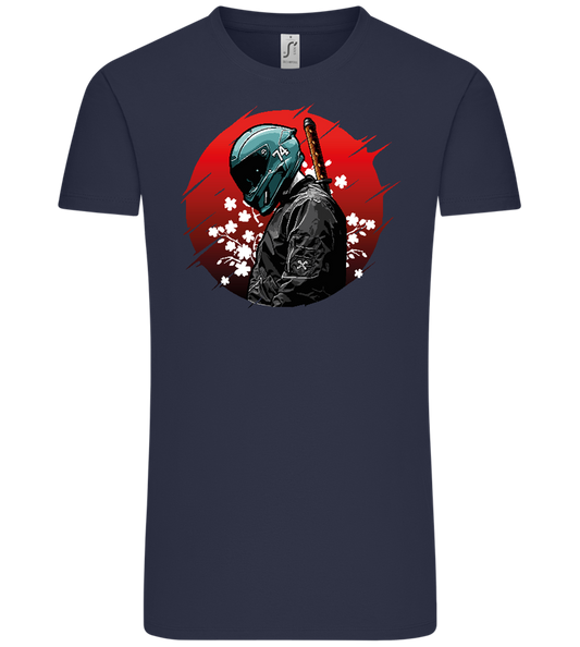 Red Samurai Design - Comfort Unisex T-Shirt_FRENCH NAVY_front