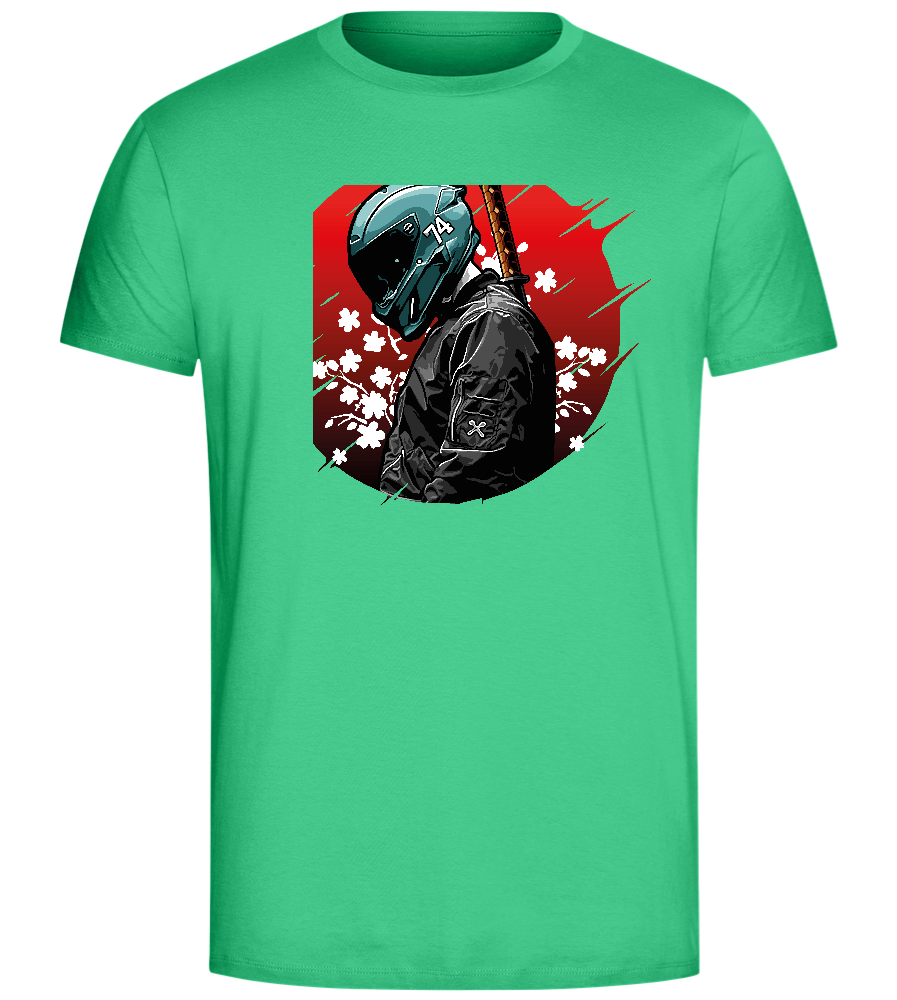 Red Samurai Design - Comfort Unisex T-Shirt_SPRING GREEN_front