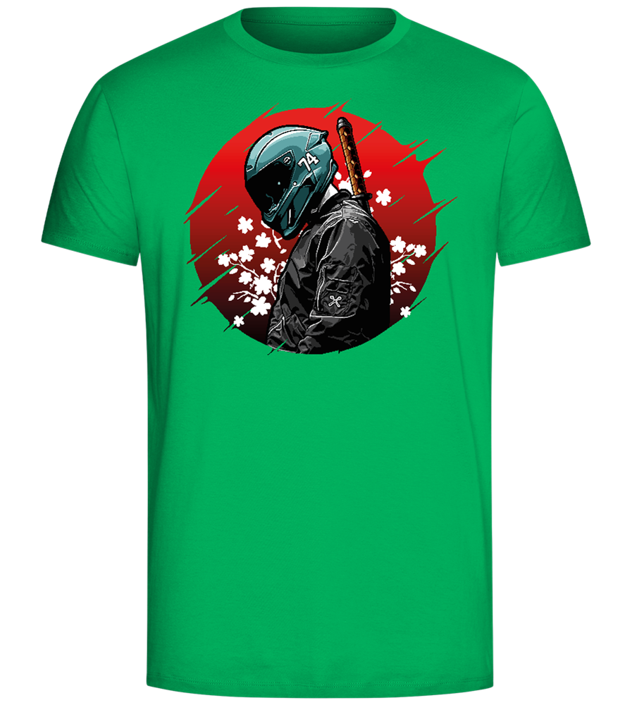 Red Samurai Design - Comfort Unisex T-Shirt_SPRING GREEN_front