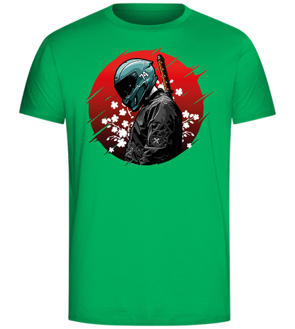 Red Samurai Design - Comfort Unisex T-Shirt_SPRING GREEN_front