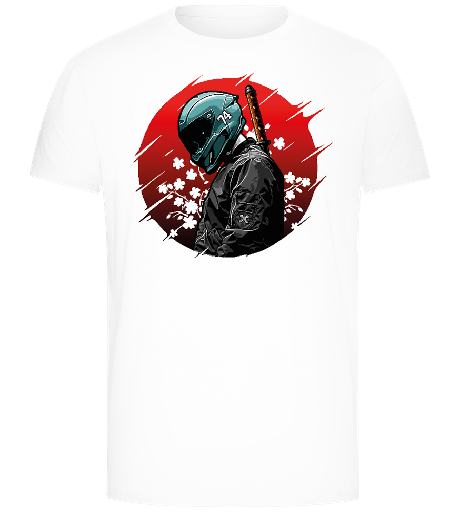 Red Samurai Design - Comfort Unisex T-Shirt_WHITE_front