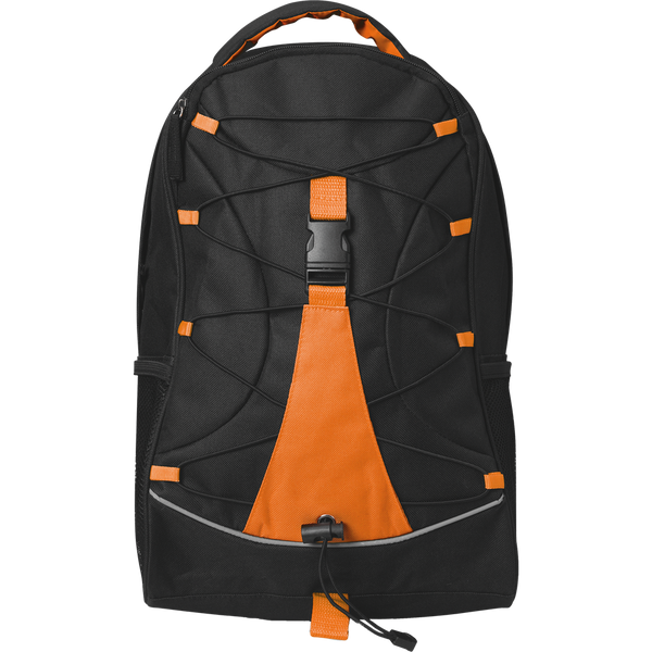 Adventure Backpack with Mesh Pockets_ORANGE_front