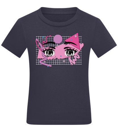 Fancy Eyes Design - Comfort kids fitted t-shirt_FRENCH NAVY_front
