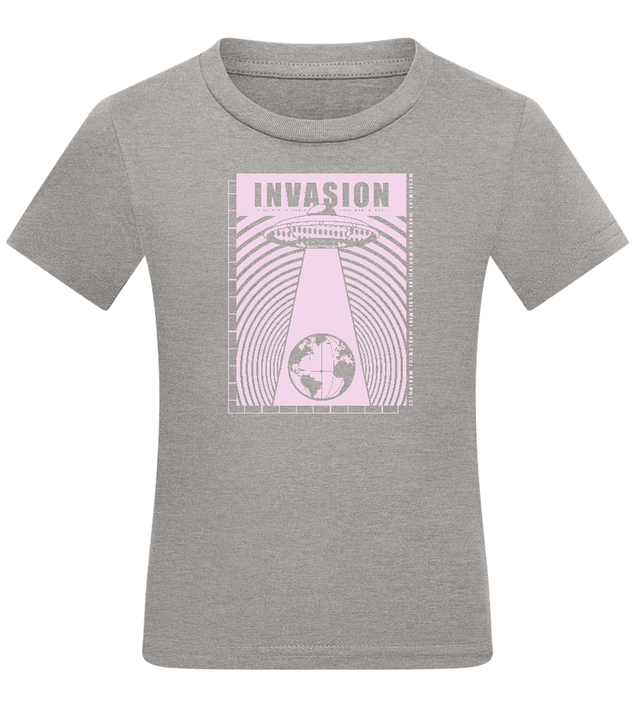 Invasion Ufo Design - Comfort kids fitted t-shirt_ORION GREY_front
